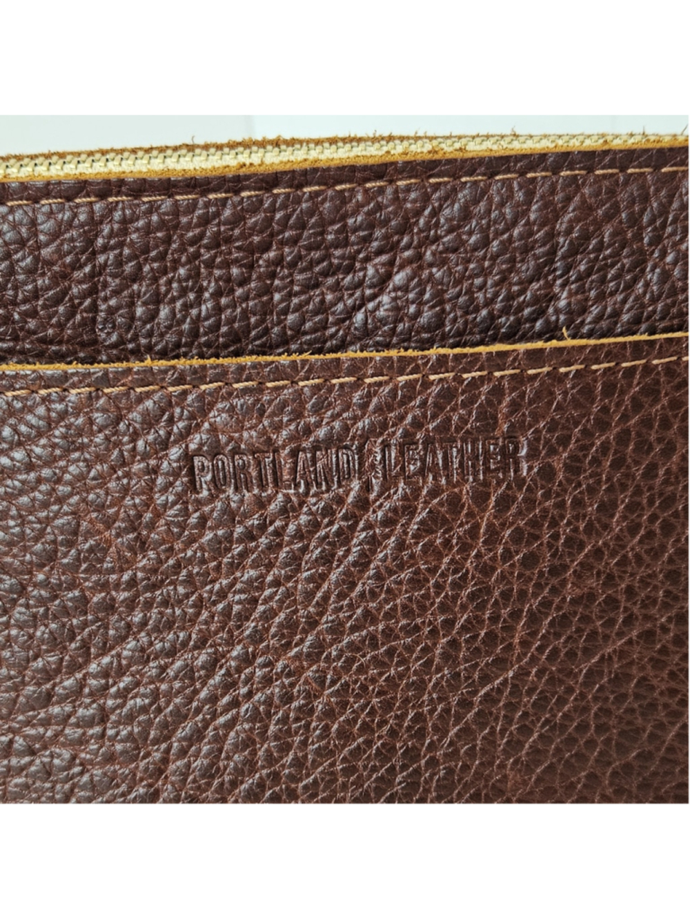 Portland Leather Poppy Large Crossbody Bag Nutmeg - Picture 7 of 14